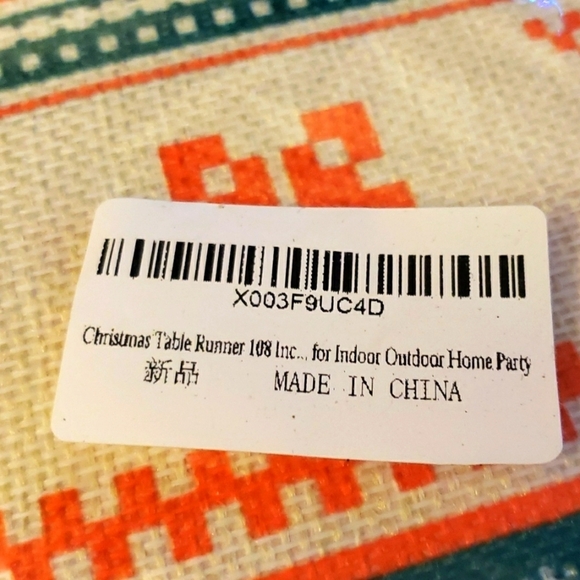 Dusenho Christmas Themed Table Runner 13 By 72 Inches Long - Picture 5 of 6